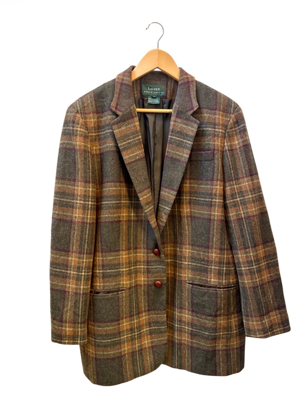 Vintage Lauren Ralph Lauren Wool Plaid Jacket